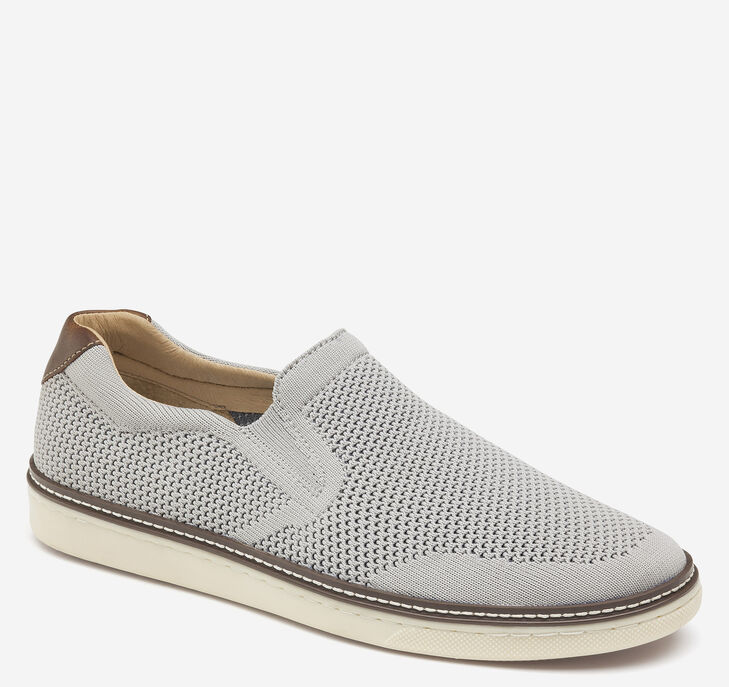 Johnston & Murphy McGuffey Knit Slip On Skor Herr - LjusGrå Skor [PF9480673]